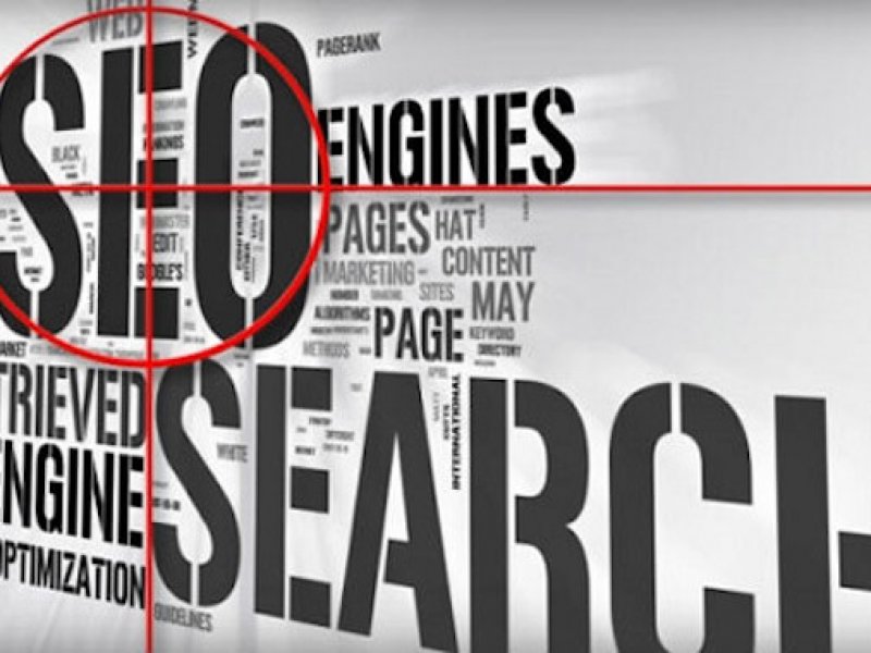 Grey and white text SEO and search